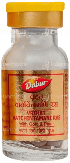 Dabur Vrihat Vatchintamani Ras With Gold & Pearl Tablet 10
